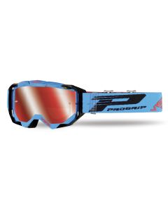 Progrip 3303 Tear off Goggle Mirror Red - Turquoise/Black