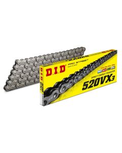 DID 520VX3 X-Ring 118 Chain & Connecting Link (FJ)