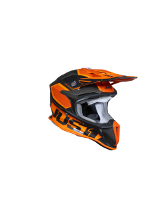 Just1 Helmet J-18 F Hexa Orange/Titanium/Black