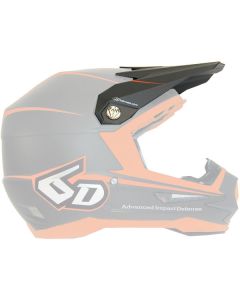 6D Visor Stealth - Charcoal/Orange 