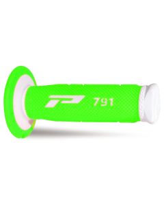 Progrip 791 Double Density Grips - White/FluoGreen