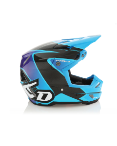 6D Helmet ATR-3 Wave Gloss Cyan Red Purple