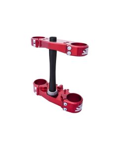 Triple clamp Red