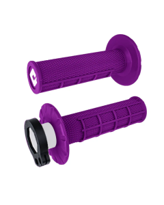 ODI Half-Waffle MX Lock-On Grip Set - Purple