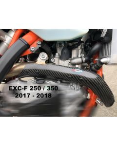 Pro Carbon Long Exhaust Guard EXC-F 250 / FE250 17-18