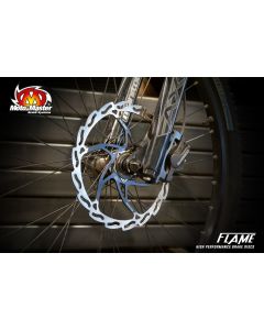 MMT Front Brake Flame disc - Bicycle 203x2,0x16,5mm (black lac.cent)