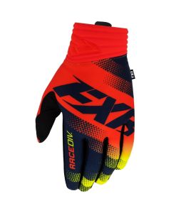FXR Prime MX Glove Midnight/Hi Vis/Nuke Red