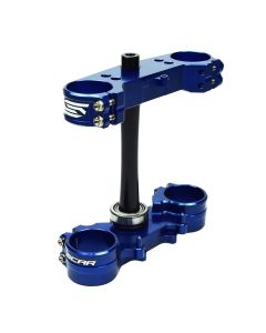 SCAR Triple Clamps KXF 13-.. Offset 23mm - Blue