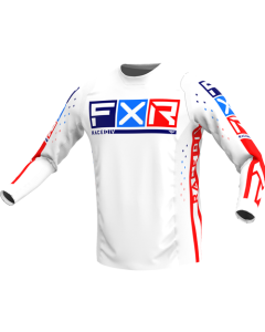 *FXR Podium Pro LE MX Jersey White/Red/Blue