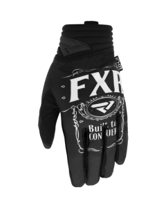 FXR Prime MX Glove Conquer Black/White-