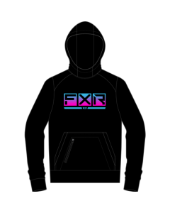 FXR Yth Podium Tech Po Hoodie 24 BK/Nightclub